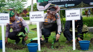 Polres Meranti Pejabat Forkopimda Bersama PKKKSNM Malaysia LAMR Dukung Green Policing